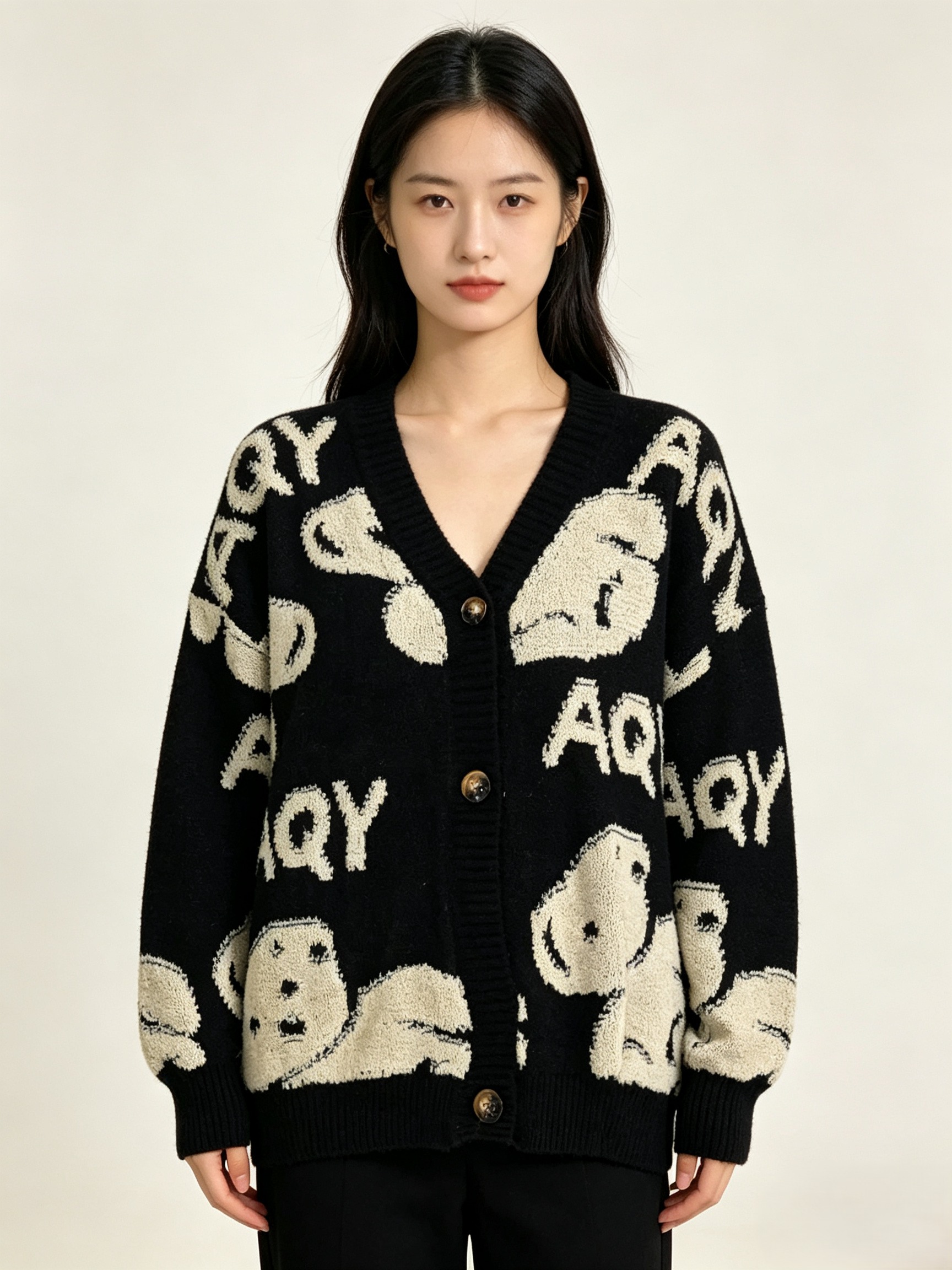 小熊开衫